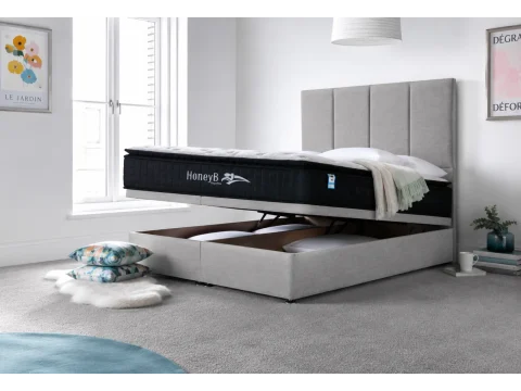 Sapphire 2000 Front Opening Ottoman Set - Includes FREE 54" Floor Standing Headboard