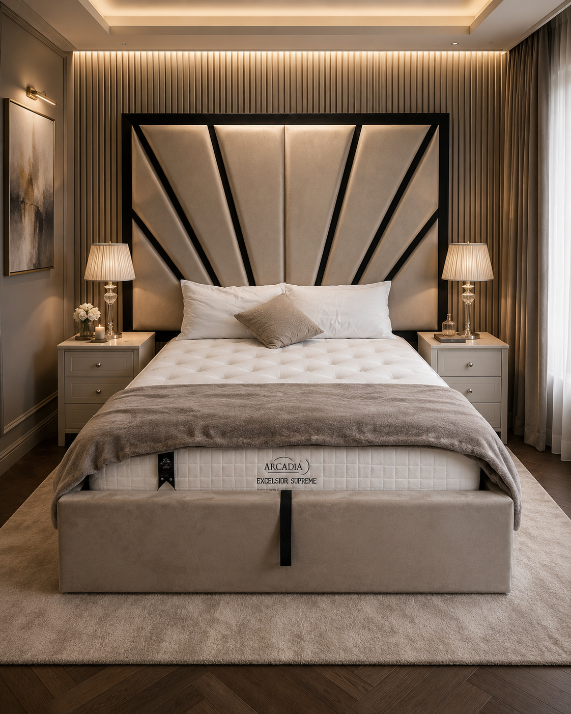 London Bedframe with Hidden Storage