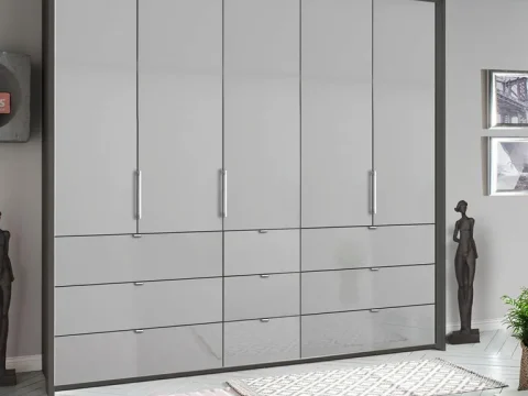 Erimo 5 Door 9 Drawer Wardrobe