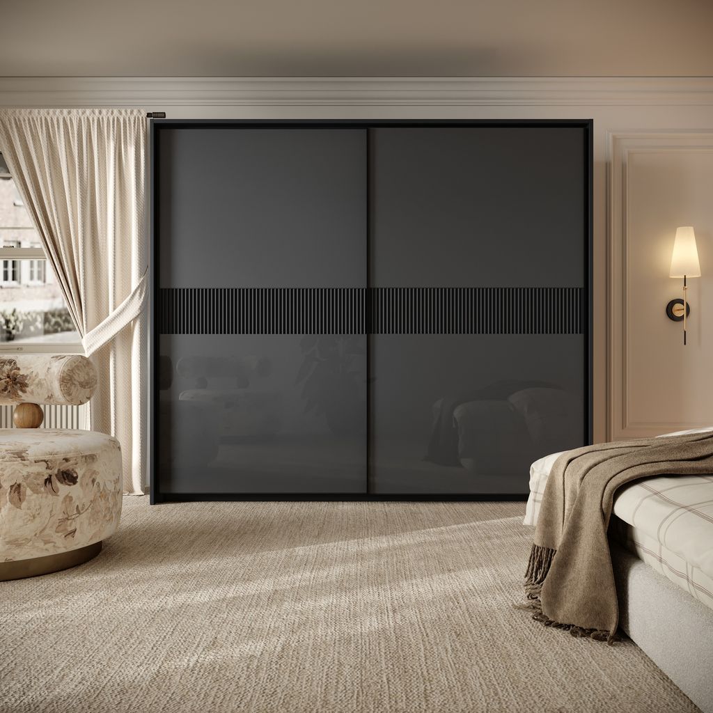 Soho 188cm 2 Door Sliding Wardrobe - Image 3