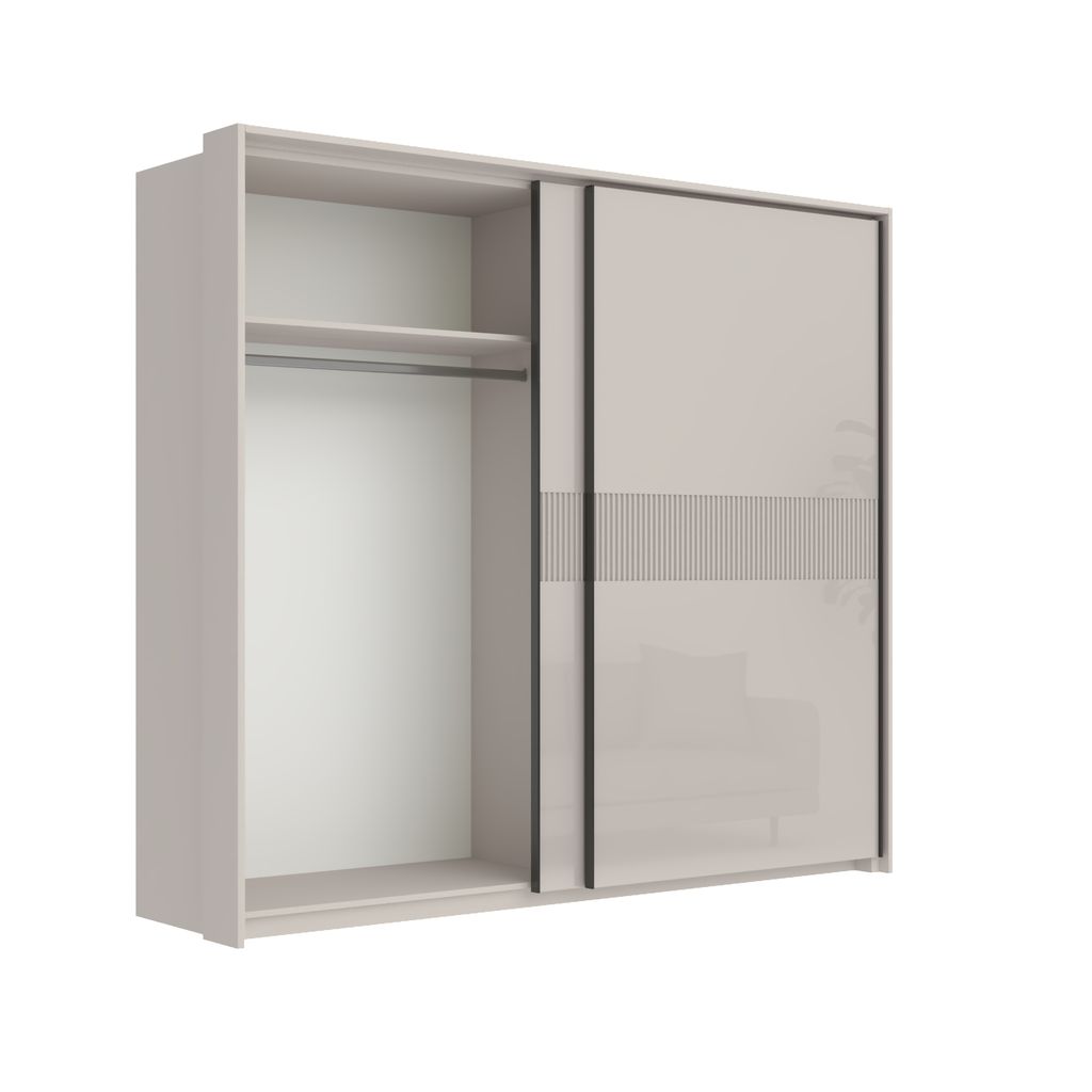 Soho 188cm 2 Door Sliding Wardrobe - Image 2