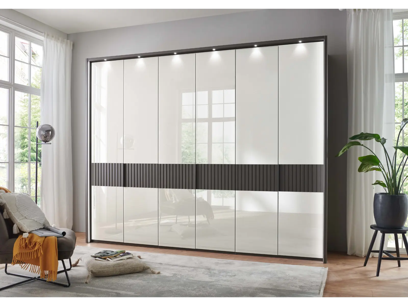 Wiemann Ventura 300cm 6 Door Wardrobe - Image 9